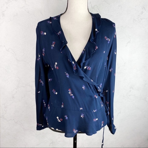 [Rails] Simone Floral Ruffle Wrap Blouse - Picture 3 of 8